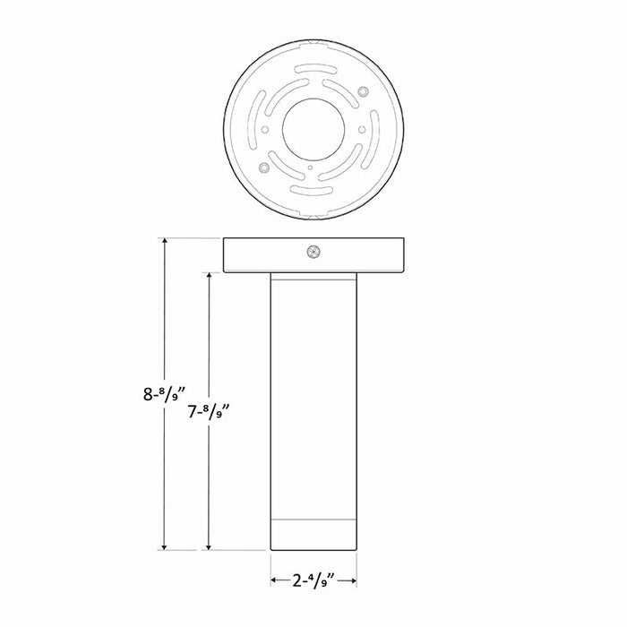 Lámpara de techo/suspensión cilíndrica Westgate CMC2 de 9" de alto, 6 W, LED, CCT