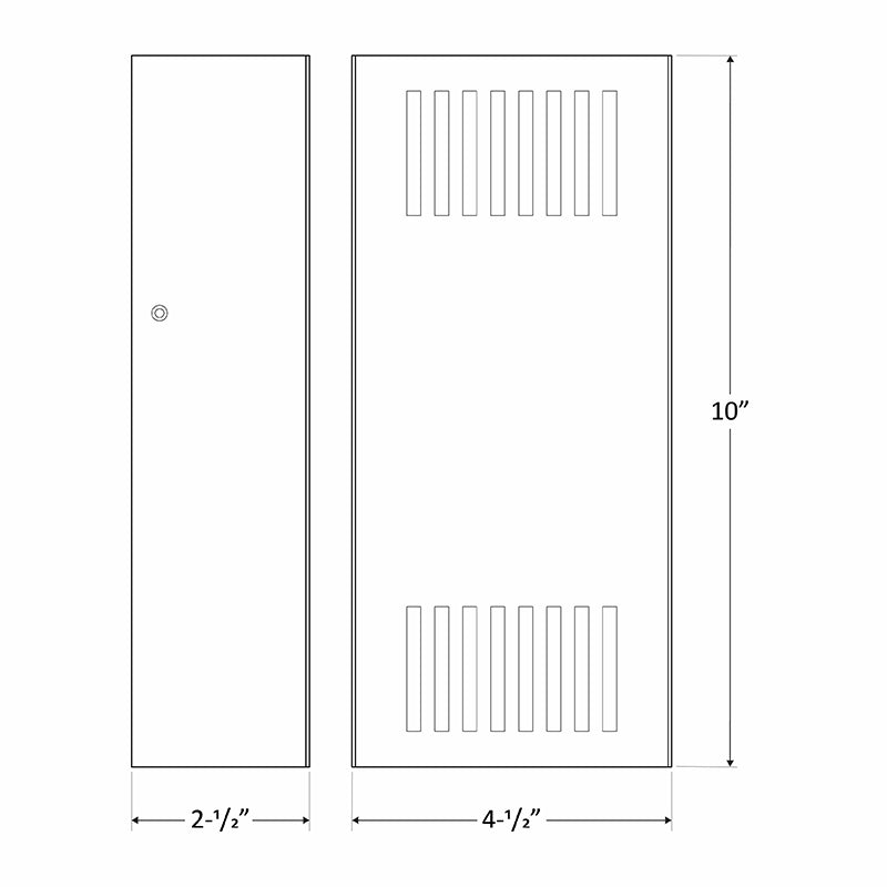 Westgate CRES-52 Small Crest Grille 15W, 10" Tall LED Outdoor Wall Sconce, 1300 Lm, 100-277V