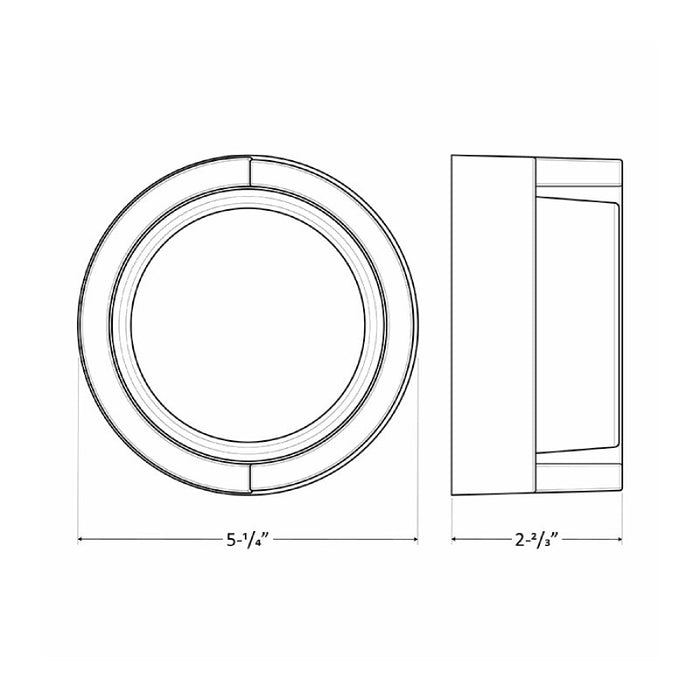 Aplique de pared mini LED para exterior Westgate LVW-100-MCT de 3 W