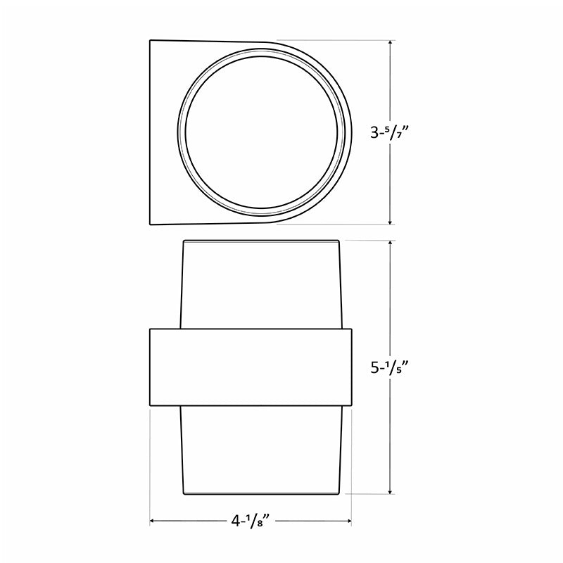 Westgate LVW-110-UD-MCT 6W LED Outdoor Mini Wall Sconce, CCT Selectable, 400 Lumens, 12V