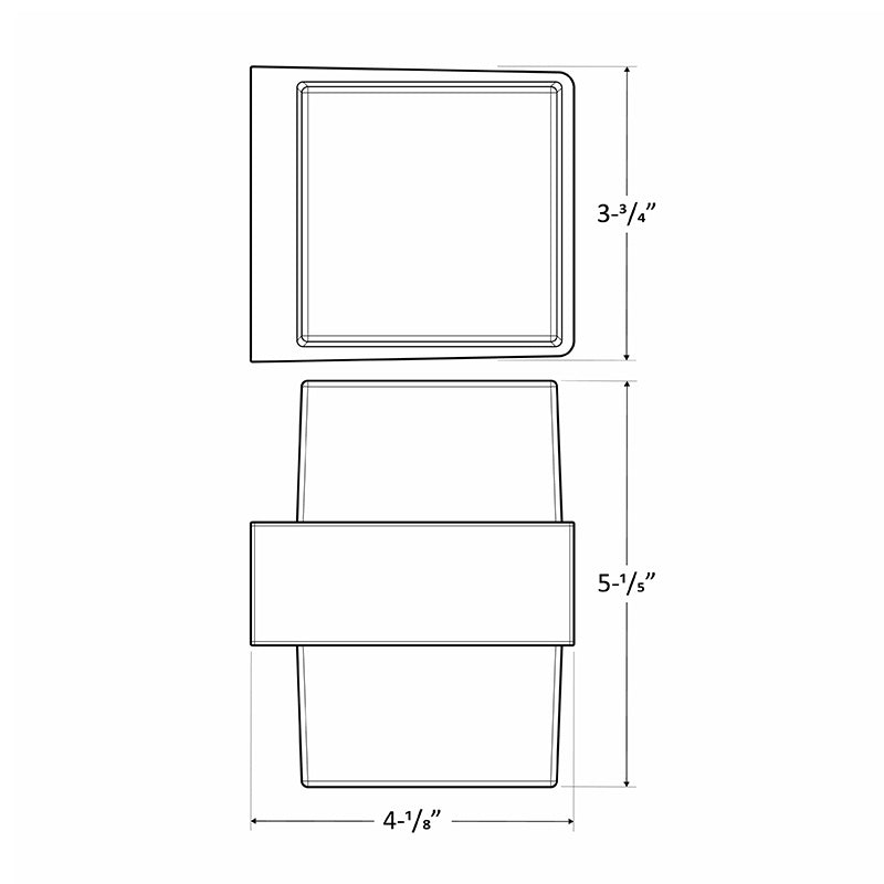 Westgate LVW-210-UD-MCT 6W LED Outdoor Mini Wall Sconce, CCT Selectable, 400 Lumens, 12V