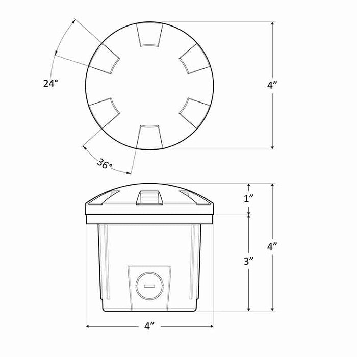 Luz LED para pozos y caminos Westgate WLL-159 de 6 W