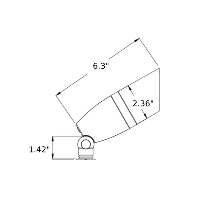 Westgate AD-018 7W 12V LED Landscape Spot Light, RGBW Push Button