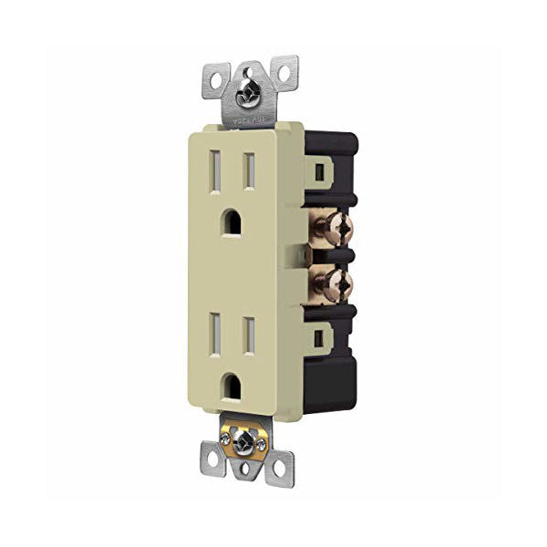 Enerlites 61501-TR Residential Grade Tamper-Resistant Decorator Duplex Receptacle