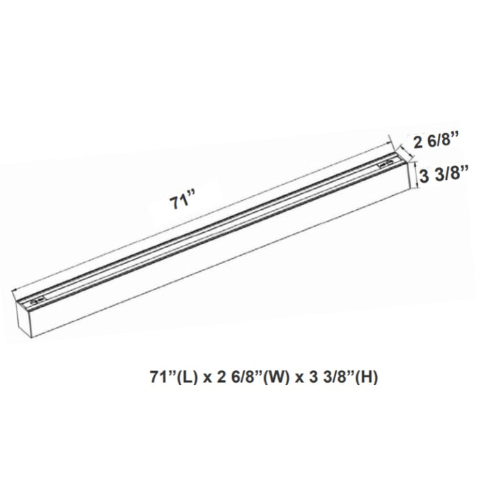Westgate SCX 6FT LED Linear Lights, CCT, Regressed Lens