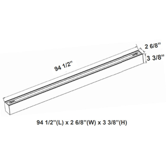 Westgate SCX 8FT LED Linear Lights, CCT, Regressed Lens