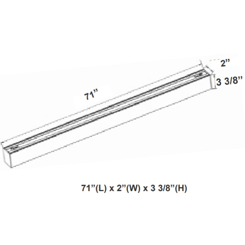 Luz lineal LED conectable Westgate SCX2 de 6 pies y 60 W, CCT