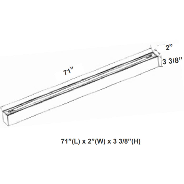 Westgate SCX2 6FT 60W LED Linkable Linear Light, CCT