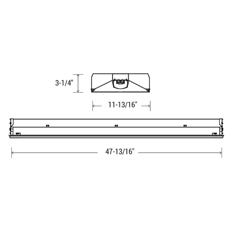Elite 14-OEVHP 1x4 LED Shallow Plenum Recessed Troffer,  Multi-Lumen & Multi-CCT
