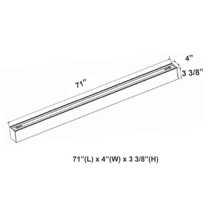 Westgate SCX4 6FT 60W LED Linkable Linear Light, CCT