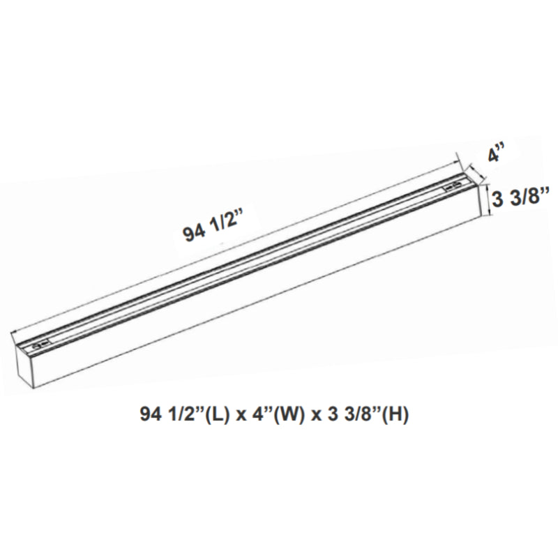 Luz lineal LED conectable Westgate SCX4 de 8 pies y 80 W, CCT