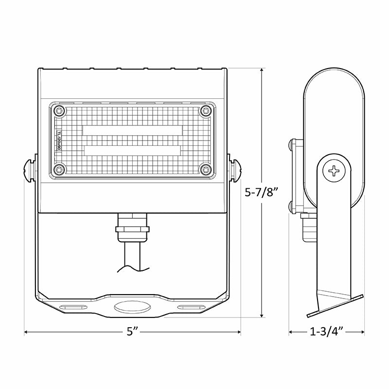 Westgate LFX 15W LED Extra Small Flood Light with U Bracket, 3000K