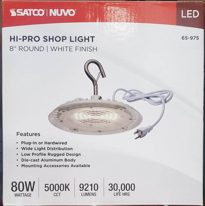 Lámpara de taller redonda Satco Hi-Pro