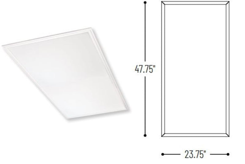 Nora NPDBL-E24 2' x 4' LED Backlit Panel, 3000K/3500K/4000K Selectable, 5600 Lumens, 120-347V, 2 Pack