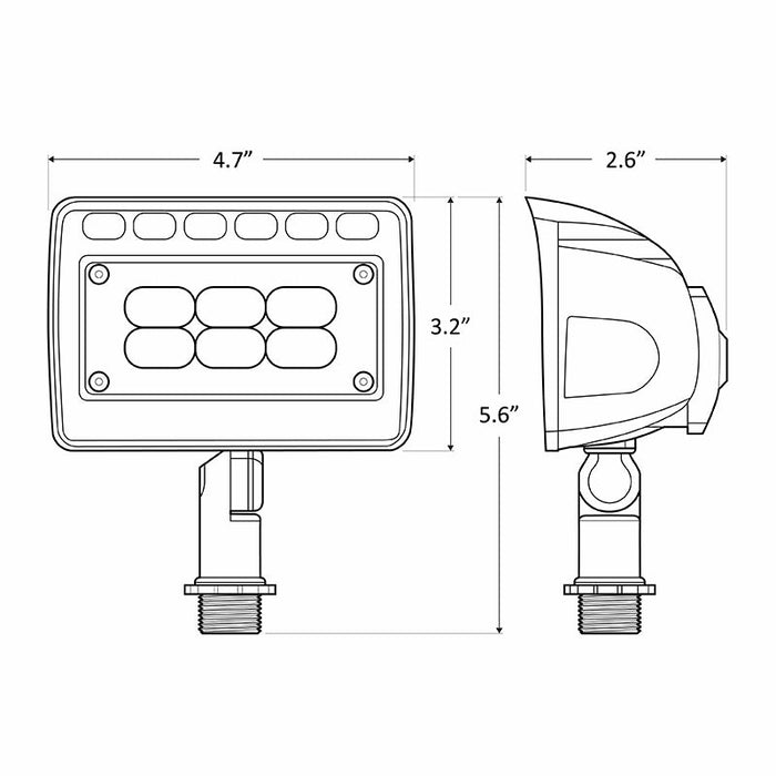 Westgate LF4 12W 12V Integrated LED Wall Wash Light, 3000K