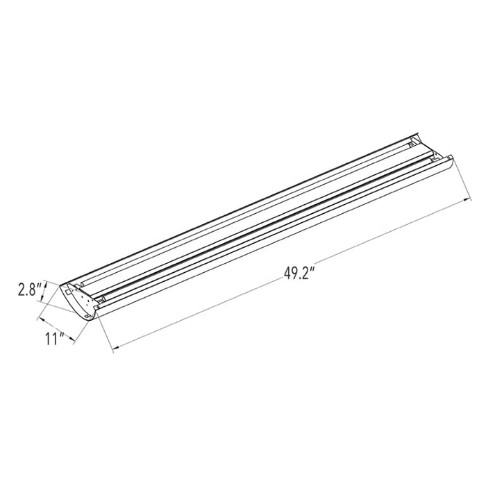 Westgate SCLP-UD 4-ft LED Architectural Parabolic Up/Down Light, CCT Selectable