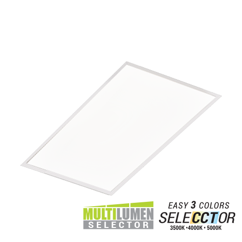 Elite 2x4 Back-Lit LED Panel 60W/67W/76W, 7000/8000/9000 Lumens CCT Selectable, Dimmable, 120-347V