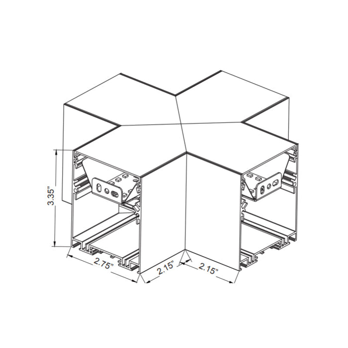 Módulos de fijación de esquina de sección X Westgate SCX, CCT