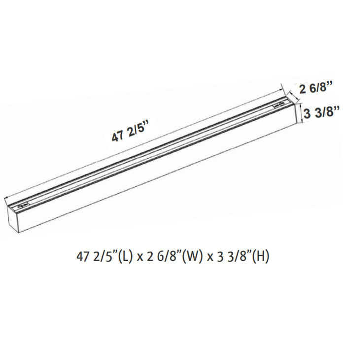 Westgate SCX4 4FT 40W LED Indirect Linear Light, CCT