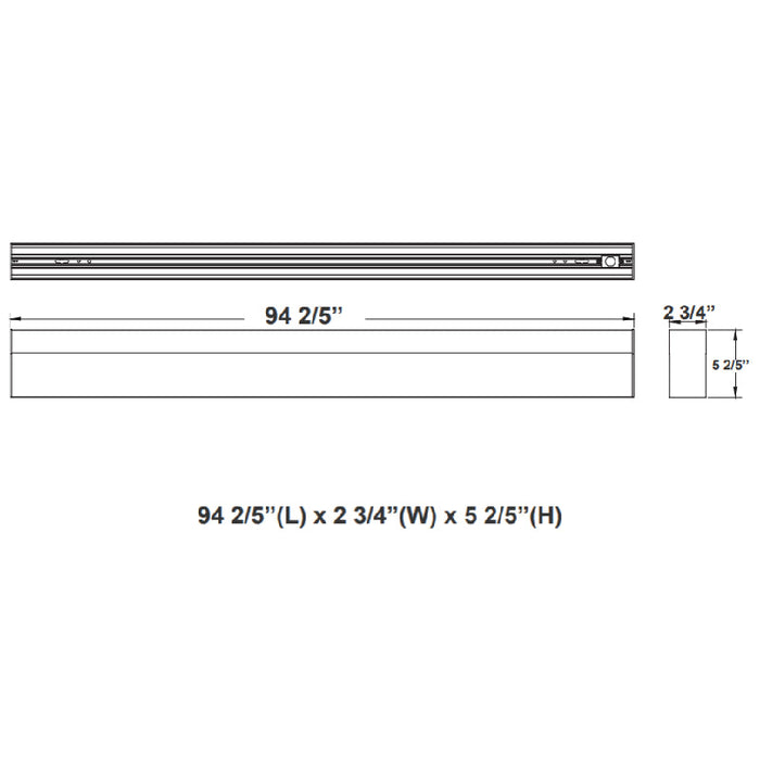 Westgate SCX 8FT LED Linear Lights, CCT, Drop Lens