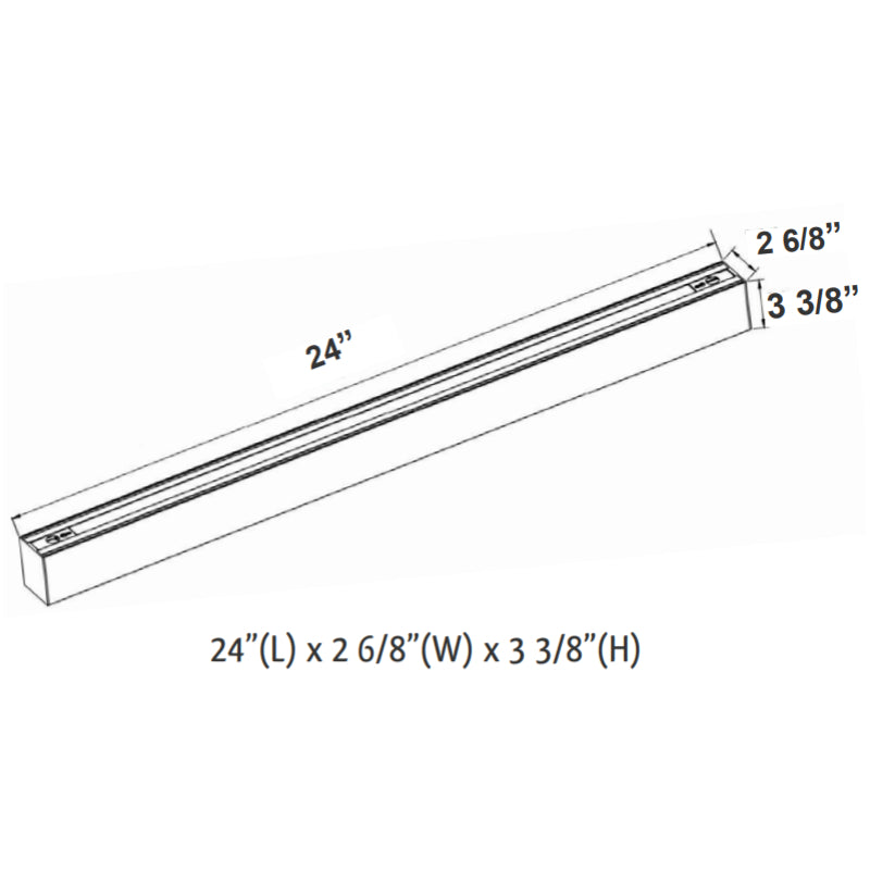 Luz lineal indirecta LED Westgate SCX 2FT 20W, CCT