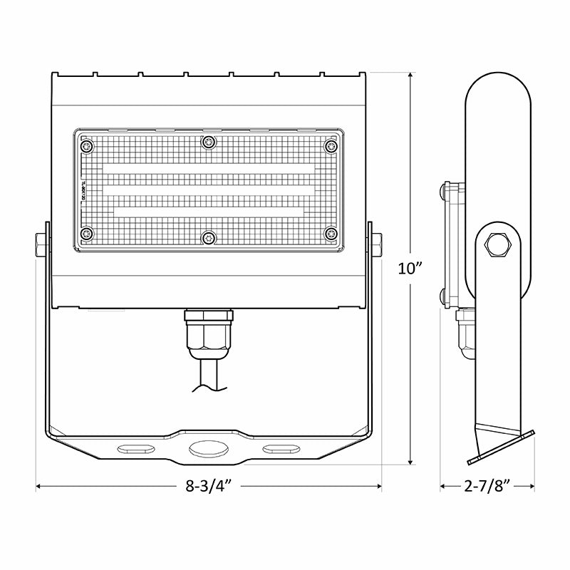 Foco LED pequeño Westgate LFX de 10 W, 15 W, 20 W y 30 W con soporte en U, CCT