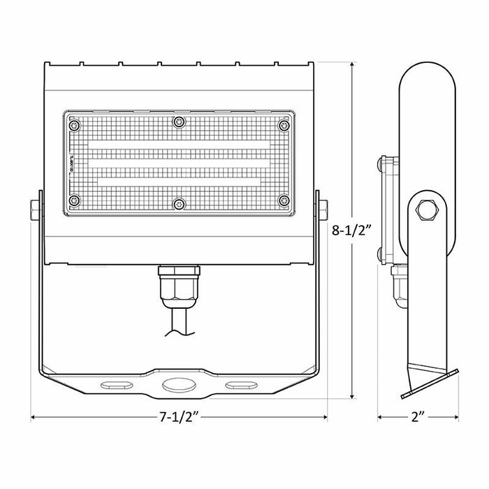 Westgate LFX 10W/15W/20W/30W LED Small Flood Light with U Bracket, 5000K
