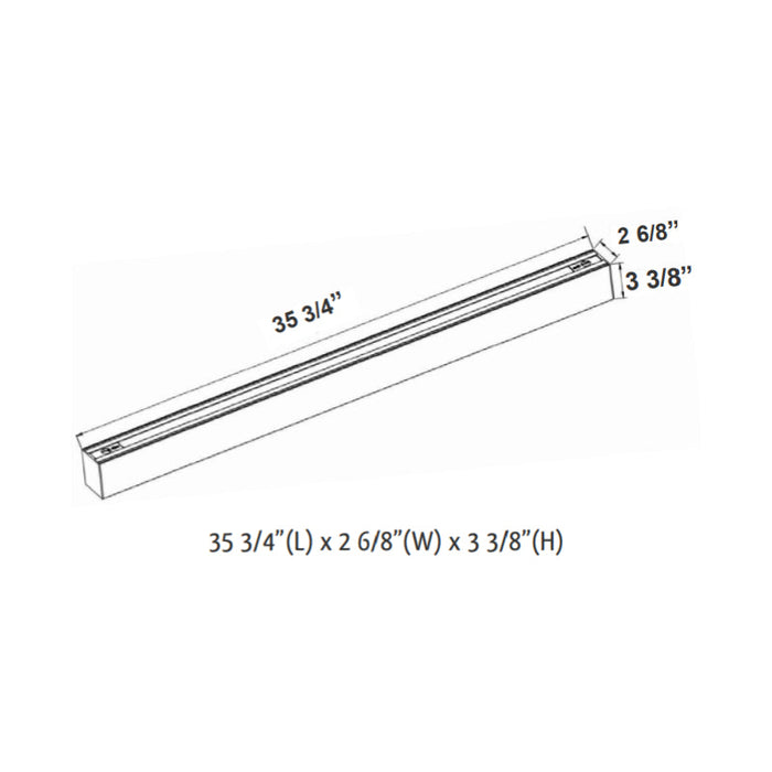 Westgate SCX 3FT 30W LED Indirect Linear Light, CCT