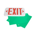 Energetic EXCA-DRG LED Exit & Emergency Combo with Battery Backup, Single or Double Face, 120/277V, White Finish