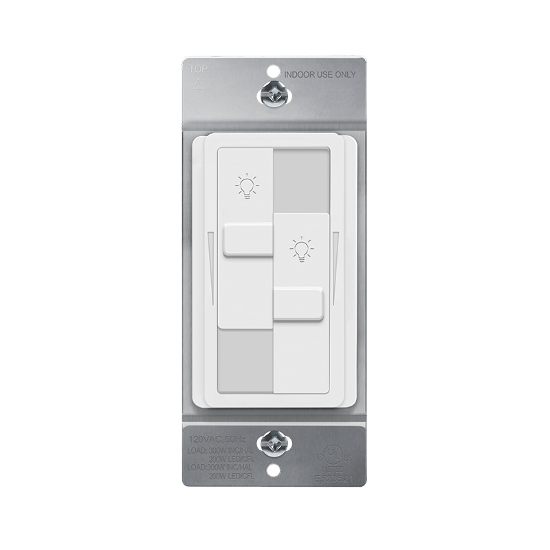 Enerlites 57007 Dual Slide LED/CFL Dimmer Switch