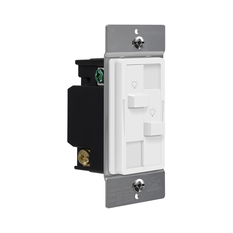Enerlites 57007 Dual Slide LED/CFL Dimmer Switch
