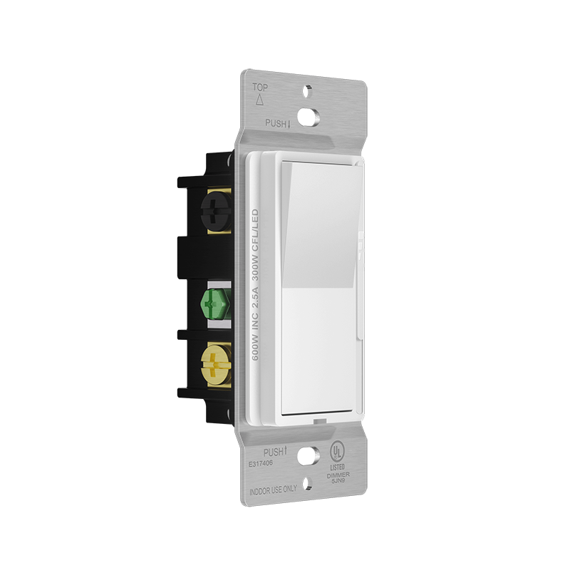 Interruptor regulador de intensidad para CFL/LED unipolar/tridireccional Enerlites 57300