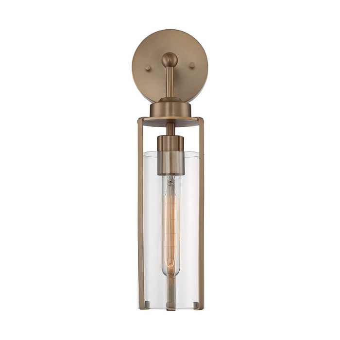 Nuvo 60-71 Marina 1-lt 17" Tall Wall Sconce - Burnished Brass
