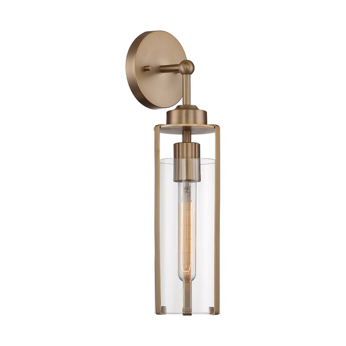 Nuvo 60-71 Marina 1-lt 17" Tall Wall Sconce - Burnished Brass