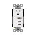 Enerlites 61150-A2C5-CU-W Interchangeable Type A and Dual Type-C USB Charger with 15A Tamper-Resistant Receptacle