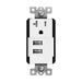 Enerlites 61200-TR2USB-CU USB Interchangeable Dual USB Charger 4.8A with 20A Single Tamper-Resistant Receptacle