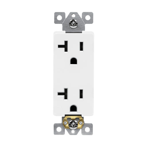 Enerlites 62001 Residential Grade 20A Duplex Receptacle