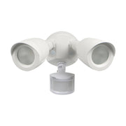 Nuvo 20W 2-Head LED Security Light with Motion Sensor, White