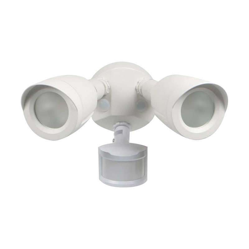 Nuvo 20W 2-Head LED Security Light with Motion Sensor, White