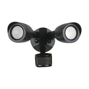 Nuvo 20W 2-Head LED Security Light with Motion Sensor, Black
