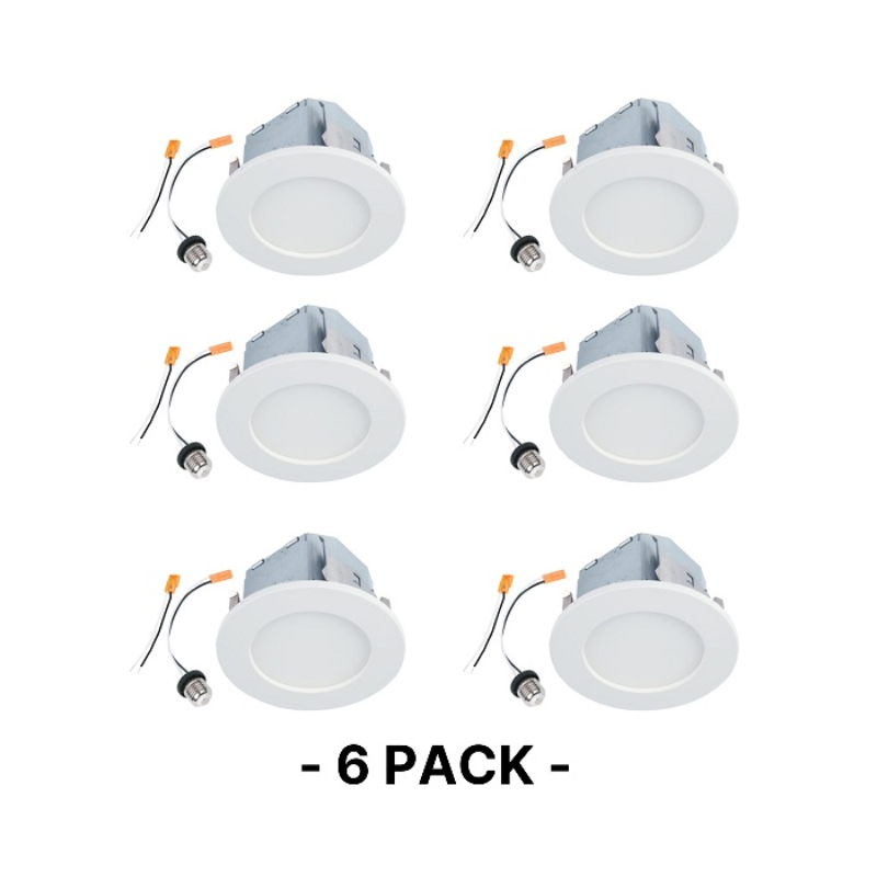 Halo CJB6R 6" LED 2-in-1 Installation Integrated JBox Downlight, CCT Selectable, 920 Lumens, Dimmable, 120V, Title 24