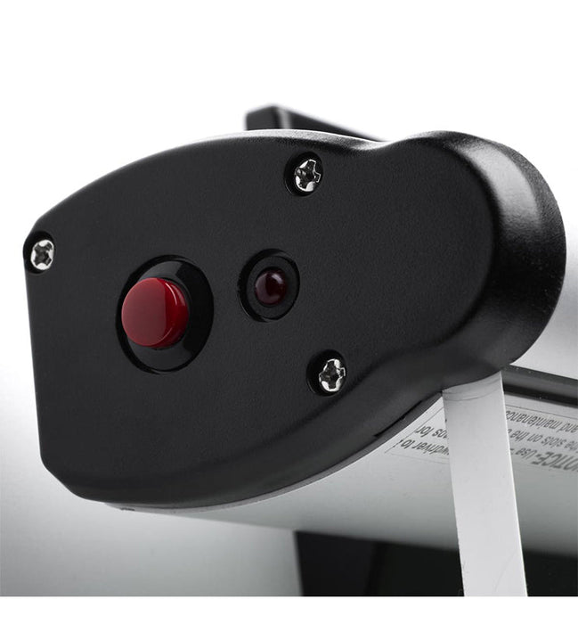 Señal de salida LED Satco 67-111 con iluminación de borde, doble cara con letras rojas, montaje superior, posterior y final