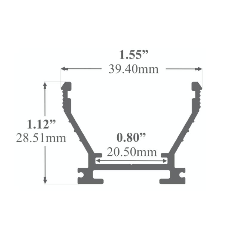 Alberko 701ASL Medium-Sized LED Channel