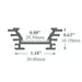 Alberko 703ASL Medium-Sized Low-Profile LED Channel