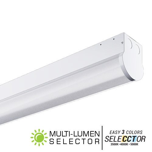 Elite OEC 4-ft LED Strip Light, Selectable CCT & Lumens, Up to 5000 Lumens, 120-277V, With Emergency