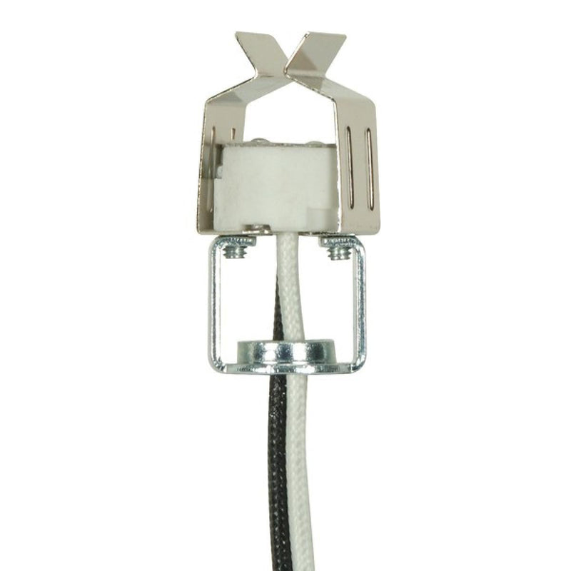 Satco 80-2019 Halogen Bi-pin Socket with Spring Clip