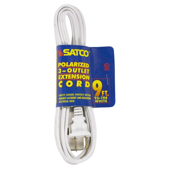 Satco 9-ft 3 Outlet Indoor Extension Cords