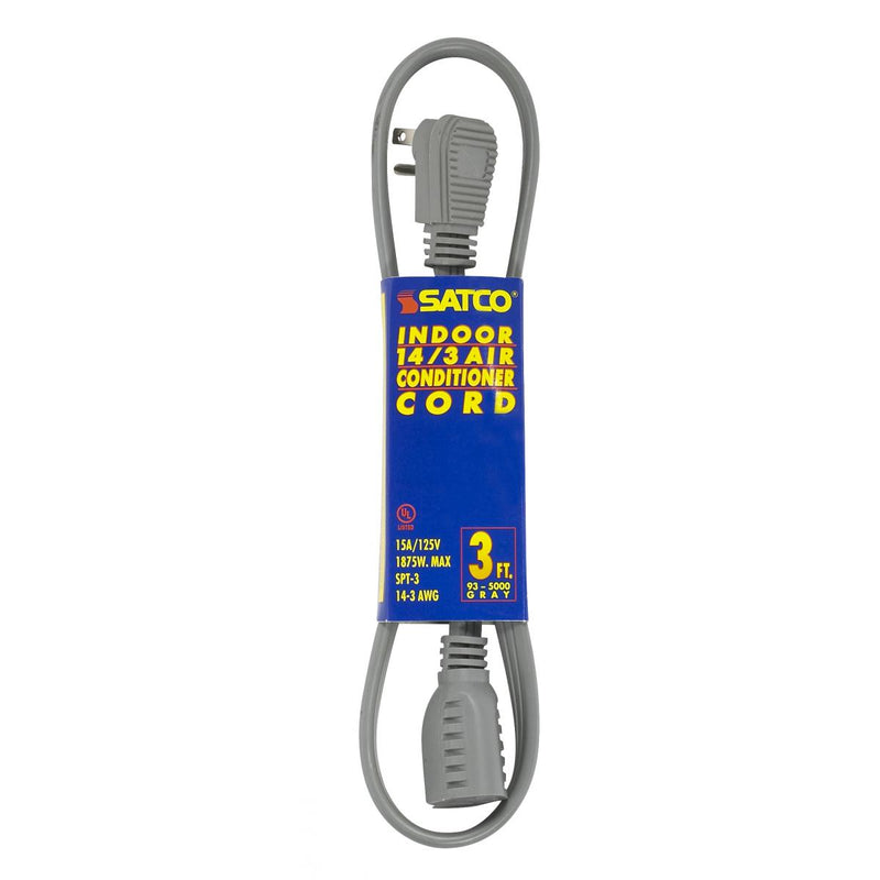 Satco 93-5000 3ft Heavy Duty Air Conditioner/Appliance Cord