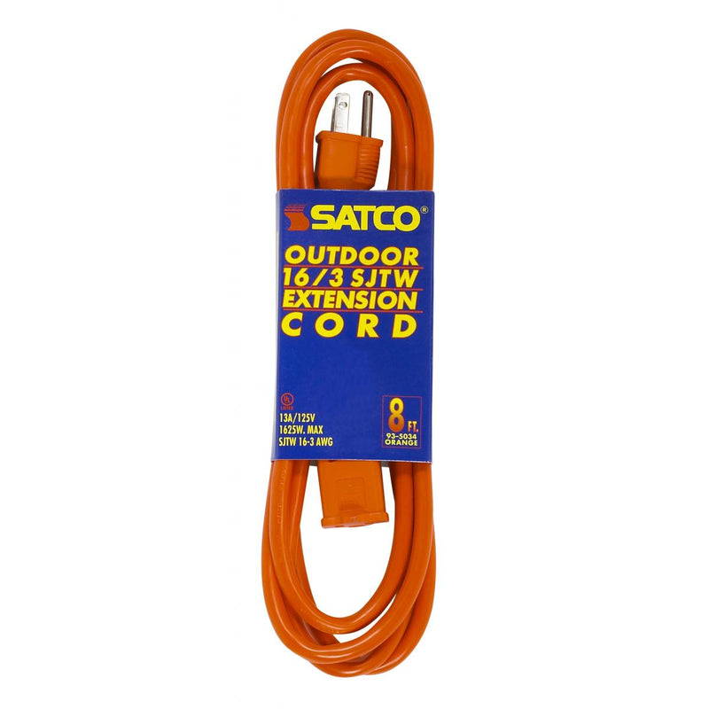 Satco 93-5034 8ft Outdoor Extension Cords