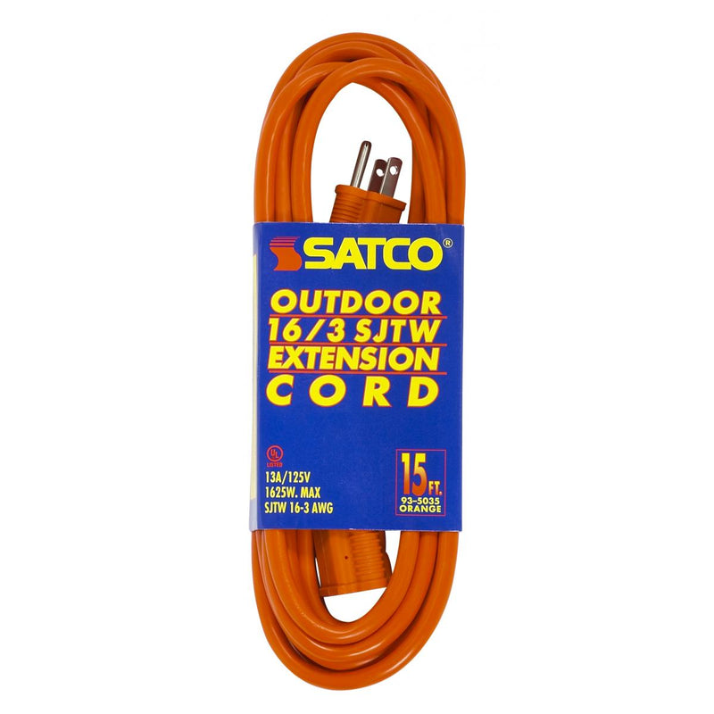 Satco 93-5035 15ft Outdoor Extension Cords